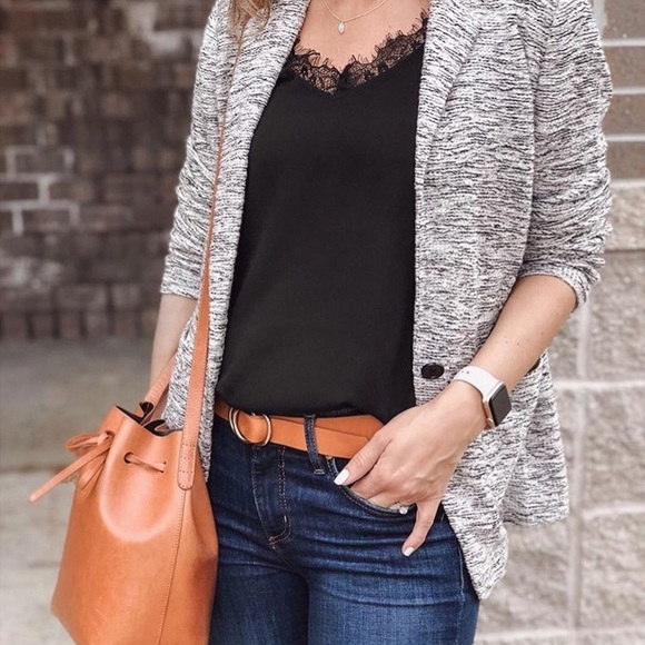 LOFT Jackets & Blazers - LOFT Textured Knit Unlined Modern Blazer w/pockets